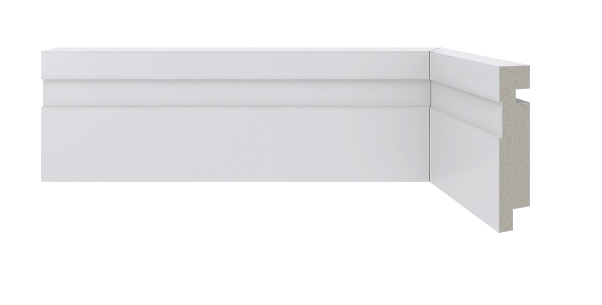 Rodapé 456 Santa Luzia 240X07cm Branco - 20237