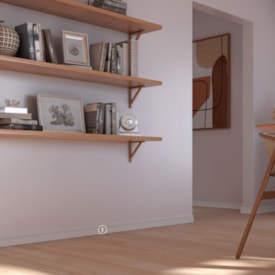 Rodapé Frisado LEV72 Santa Luzia 240x07cm Branco - 21659