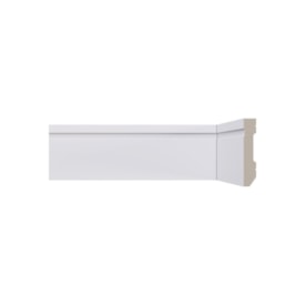 Rodapé Frisado LEV72 Santa Luzia 240x07cm Branco - 21659