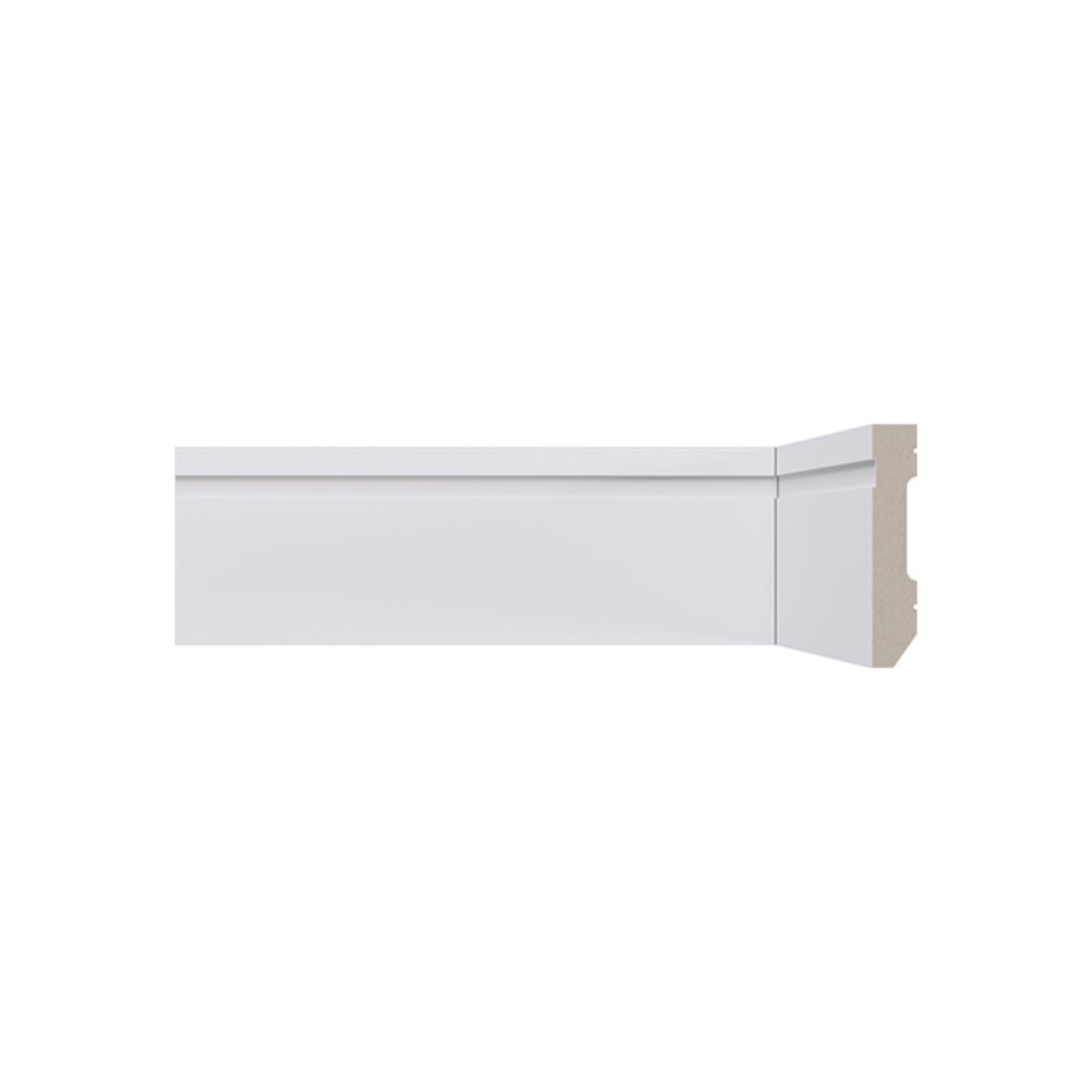 Rodapé Frisado LEV72 Santa Luzia 240x07cm Branco - 21659