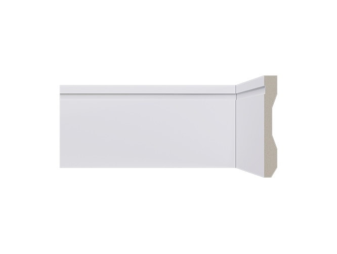 Rodapé LEV102 Santa Luzia 240x10cm Branco - 21662