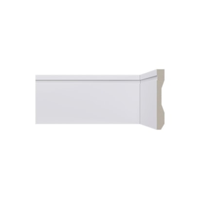 Rodapé LEV102 Santa Luzia 240x10cm Branco - 21662