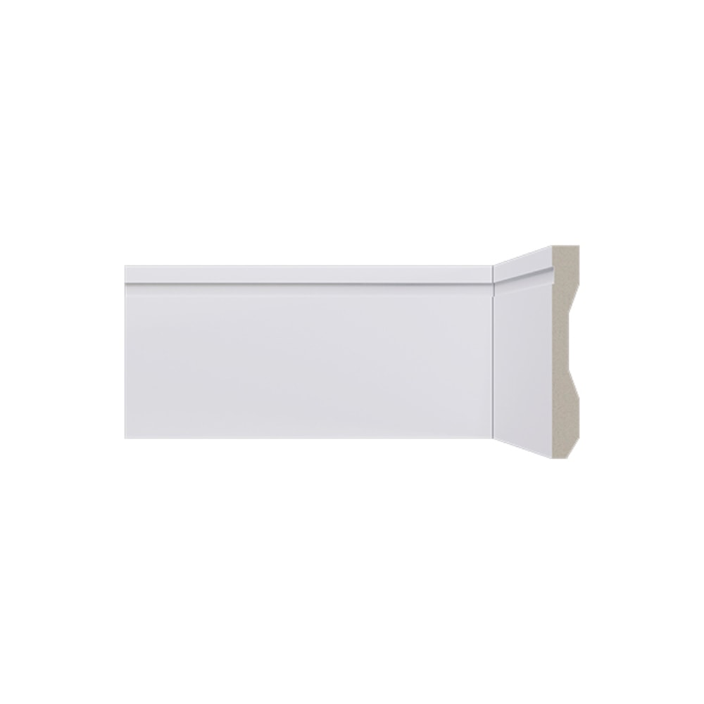 Rodapé LEV102 Santa Luzia 240x10cm Branco - 21662