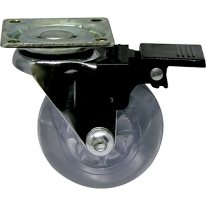 Rodízio Roda Giratória em Gel Jomarca com Freio 50cm - 372293