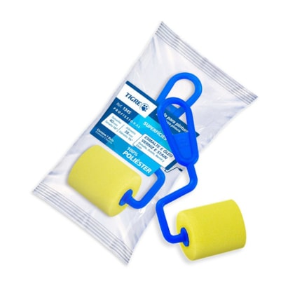 Rolo De Espuma Tinta Verniz Esmalte e Óleo Superfície Madeira Tigre