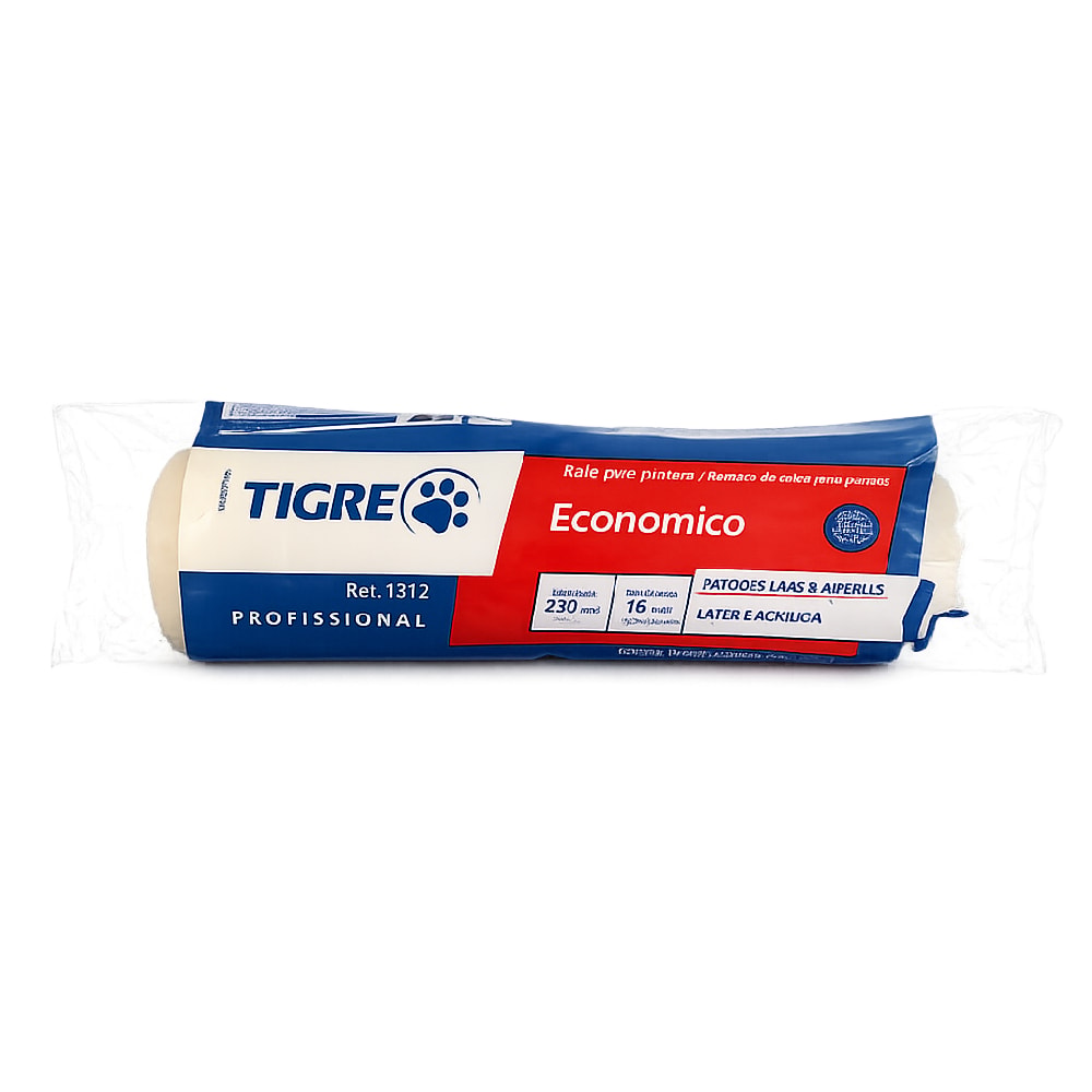 Rolo de Lã 23cm Tigre sem Cabo - 1312