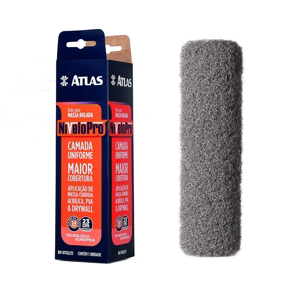 Rolo de Massa Atlas NiveloPro 23cm - AT1122/23