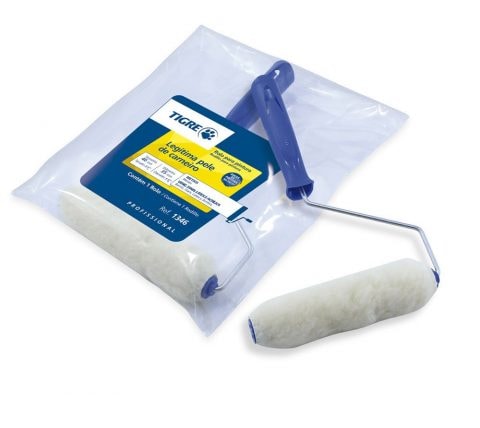 Rolo Pele De Carneiro 15cm Tigre