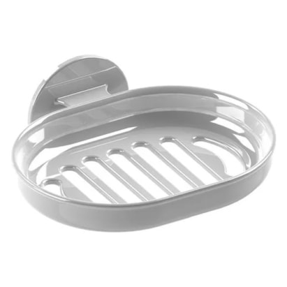 Saboneteira Com Fixação Adesiva Branco Plasnature