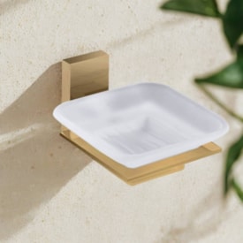 Saboneteira Com Vidro Dax Havel Rose Gold - DAX-2011-HV-RG