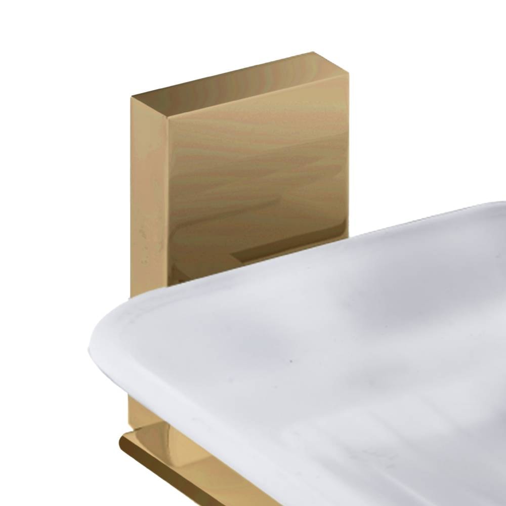 Saboneteira Com Vidro Dax Havel Rose Gold - DAX-2011-HV-RG