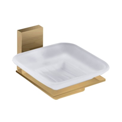 Saboneteira Com Vidro Dax Havel Rose Gold - DAX-2011-HV-RG