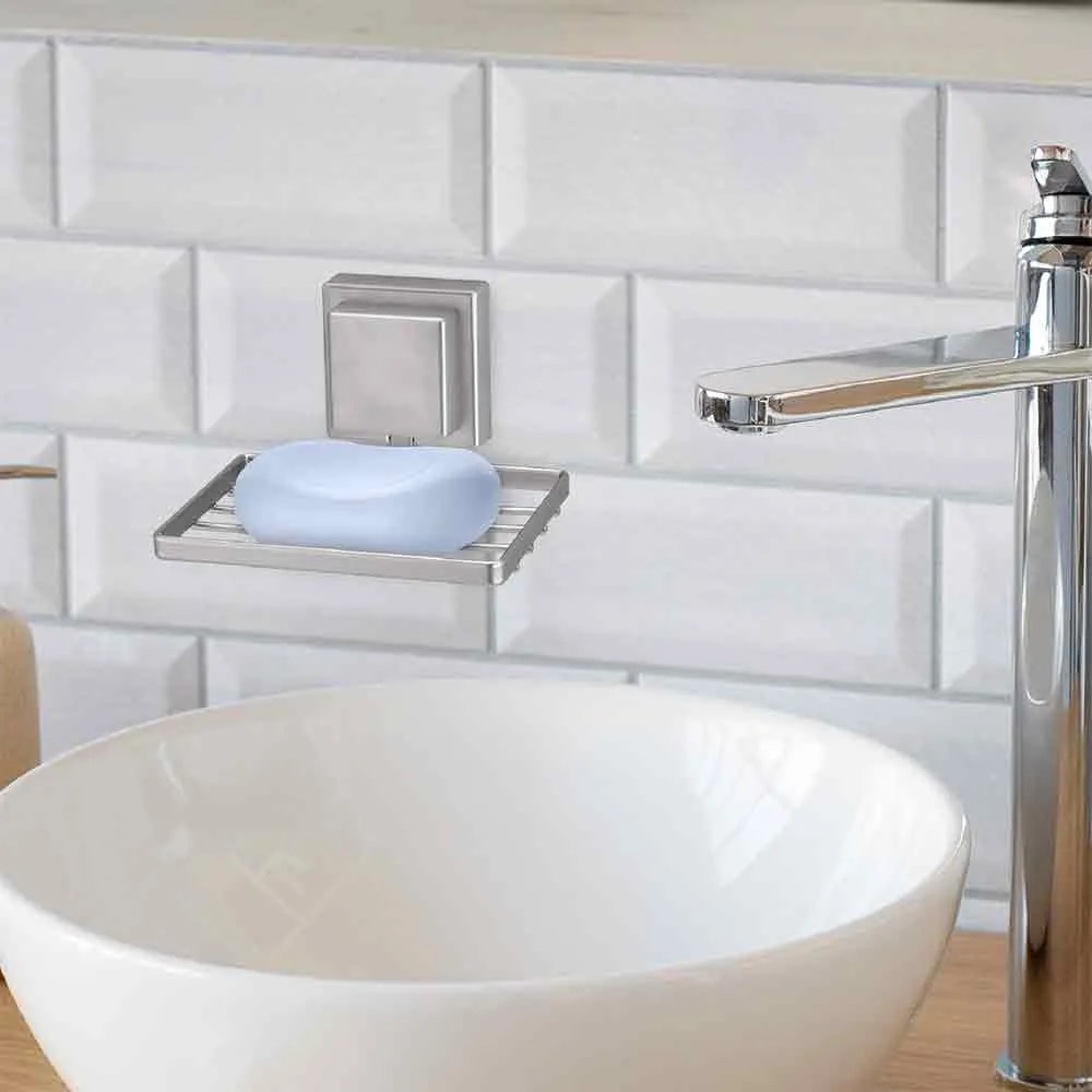 Saboneteira de Parede Arthi Piatina Cromada - 1323