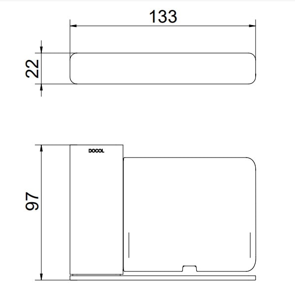 Saboneteira de Parede Docol Flat Acrílico Cromada - 1013870