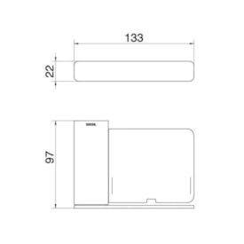 Saboneteira de Parede Docol Flat Cromado - 1013806