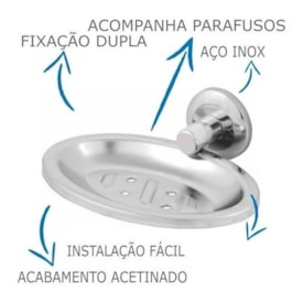 Saboneteira Kimetais Start Inox - 2121