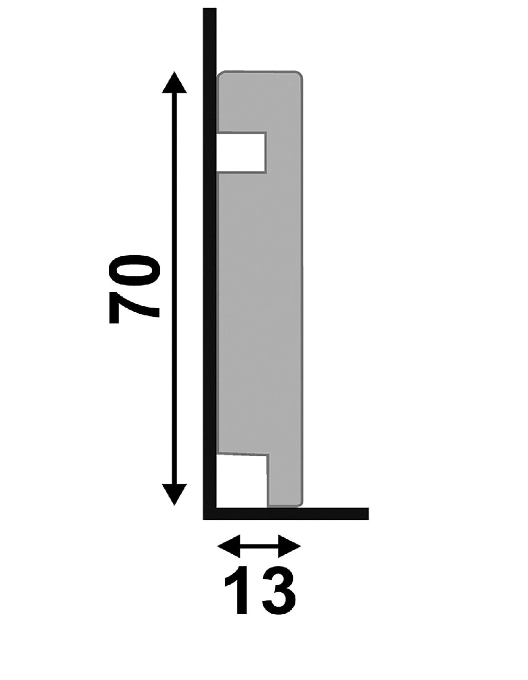 Santa Luzia Rodapé 451 Branco 240X07cm - 20229