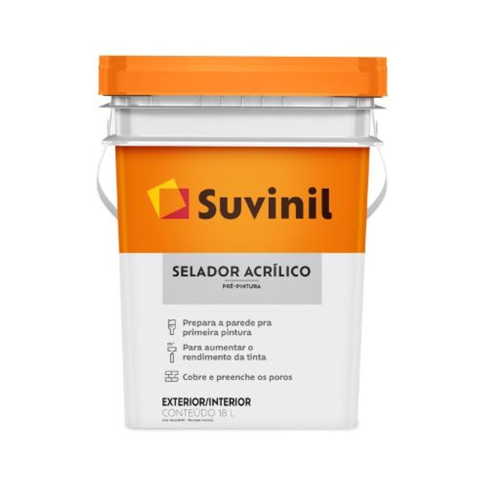 Selador Acrílico Suvinil Balde 18L - 50862350