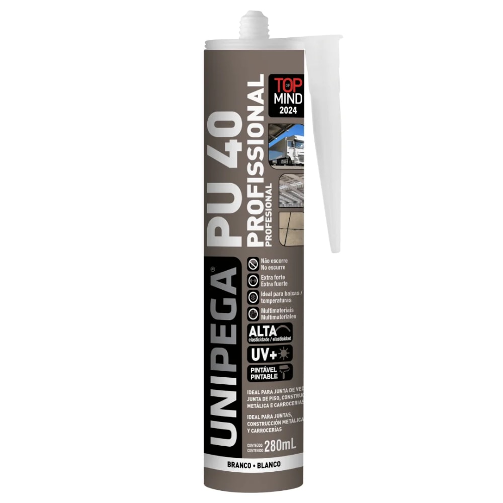 Selante PU 40 Unipega 280ml/400g Branco - 05120650