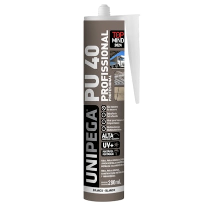 Selante PU 40 Unipega 280ml/400g Branco - 05120650