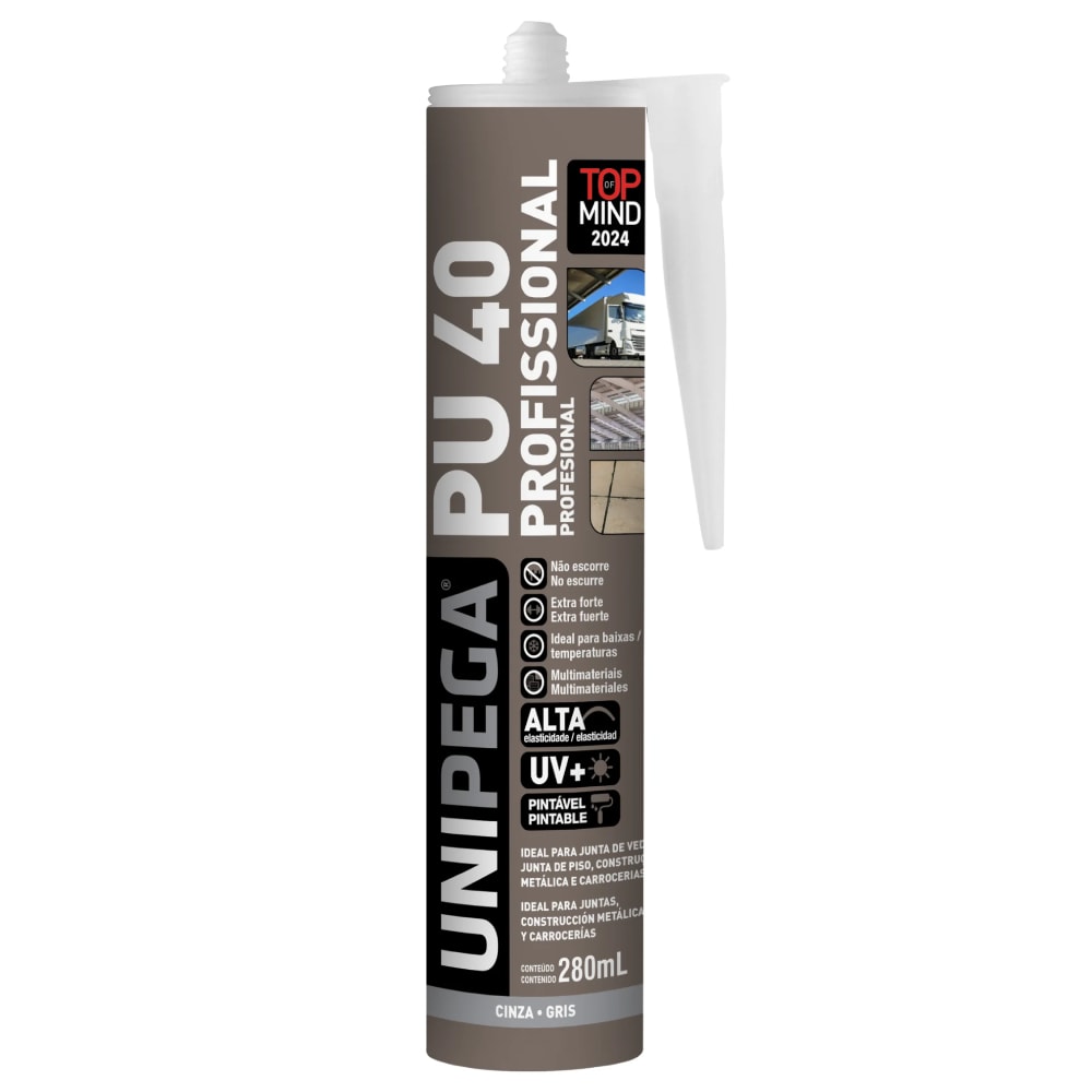 Selante PU 40 Unipega 280ml/400g Cinza - 05120651