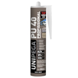 Selante PU 40 Unipega 280ml/400g Preto - 05120652