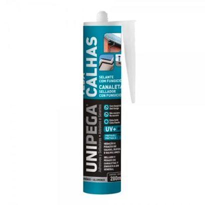 Selante Veda Calhas Unipega Com Fungicida Alumínio 280ml - 0511.0059