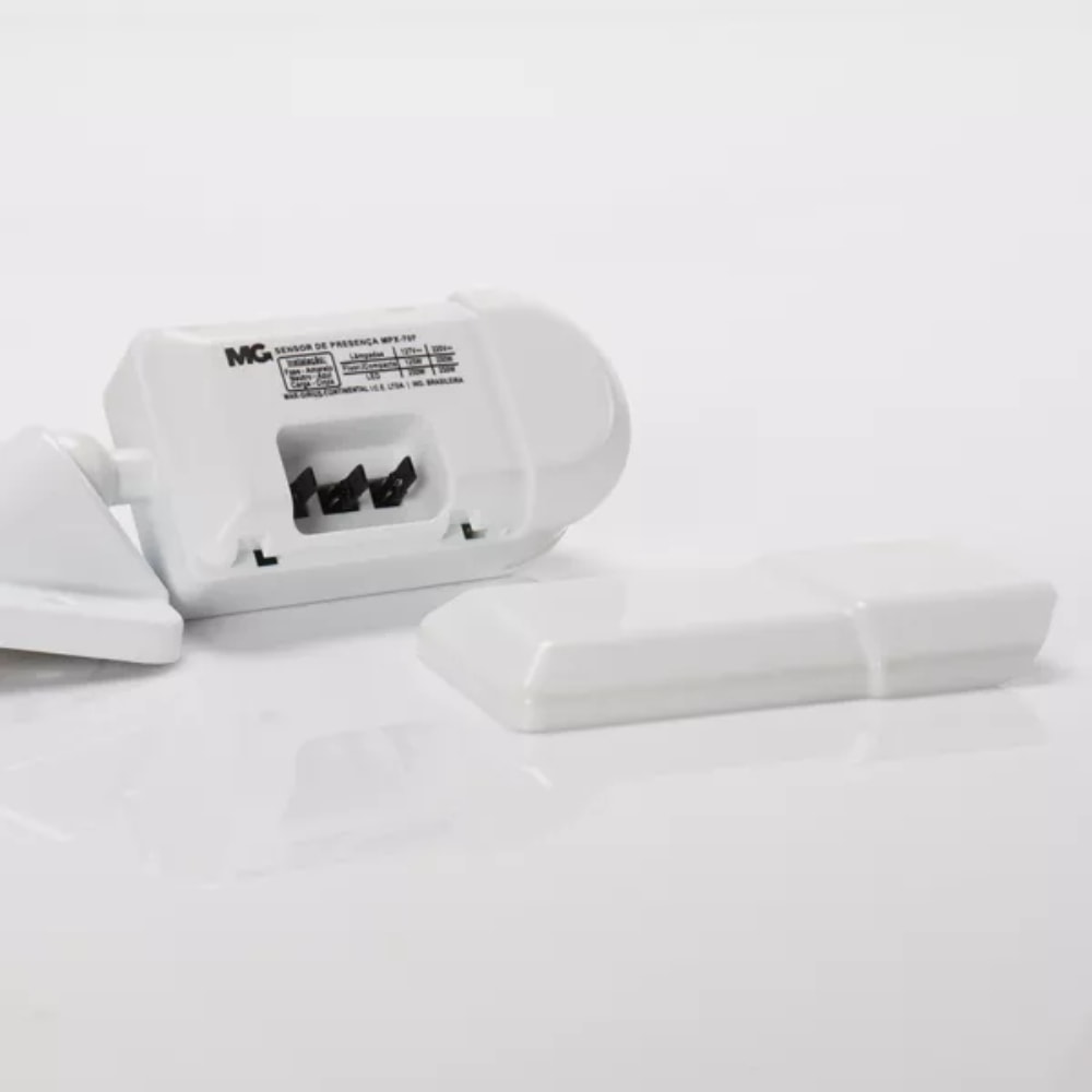 Sensor de Presença Sobrepor Externo Margirius MPX-70F Branco - 20945
