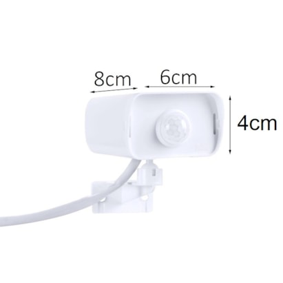 Sensor de Presença Sobrepor Fotocelula Margirius Branca - 11901