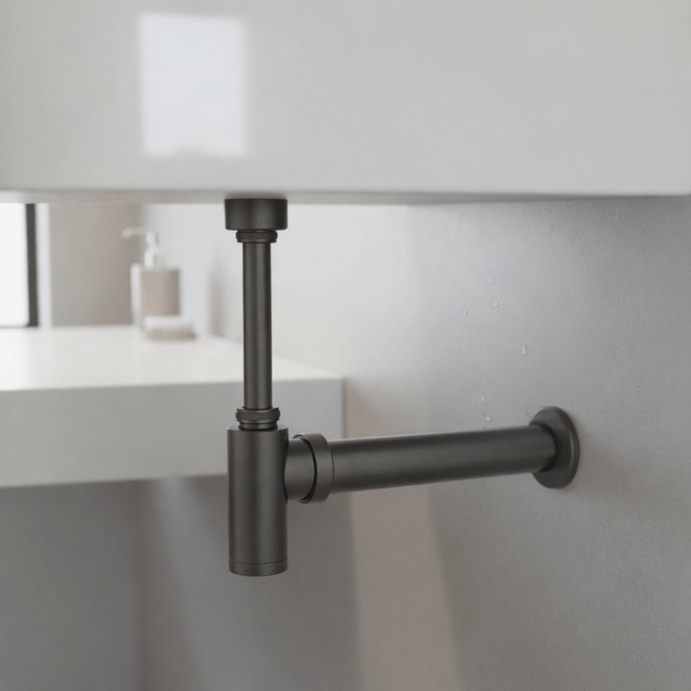 Sifão de Banheiro Dax Cinza - DAX-1680-GR