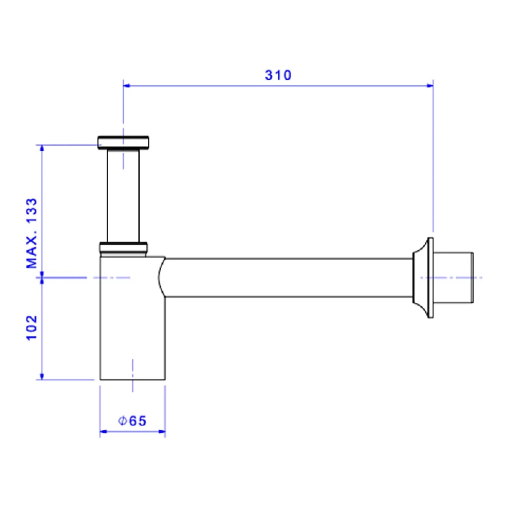 Sifão de Cozinha e Tanque Deca 1.1/2