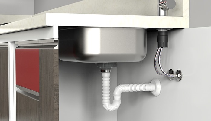 Sifão Flexivel Blukit Branco - 030102-425