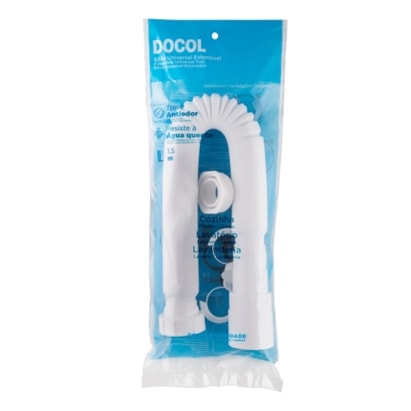 Sifão Sanfonado Docol Universal 150cm Branco - 796626