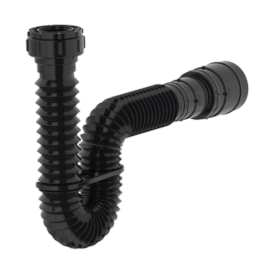 Sifão Tubo Extensível Censi 0,69m Black Com Suporte - 7203