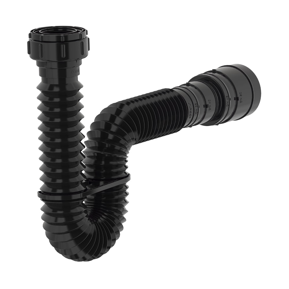 Sifão Tubo Extensível Censi 0,69m Black Com Suporte - 7203