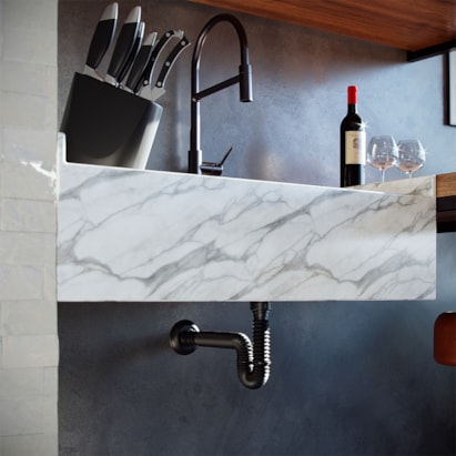 Sifão Tubo Extensível Censi 0,69m Black Fosco Com Suporte e Canopla - 7202