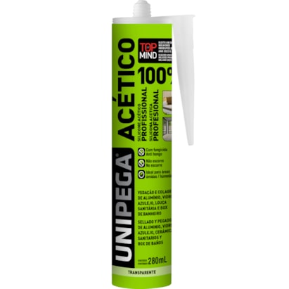 Silicone Acético Unipega 280ml Incolor - 05090078