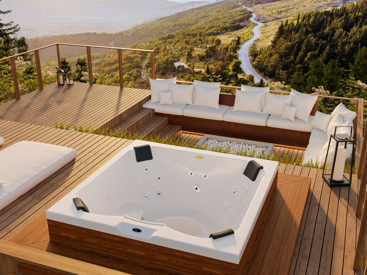 Spa com Aquecedor Jacuzzi J185 Vip 180x180 - 99605610