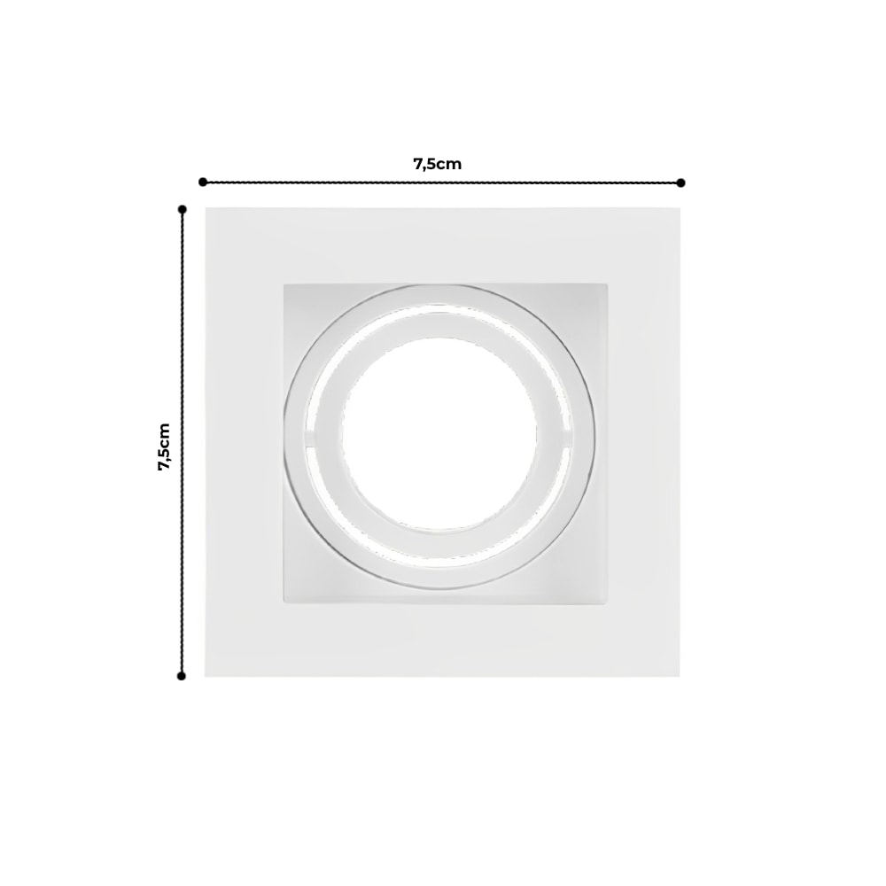 Spot de Embutir Evoled Conecta MR11 Gu10 Branco - LE-5034