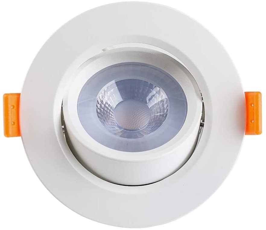 Spot de Embutir Led Bronzearte Redondo 7W 6K Branco - YQ086076BCDEAV2