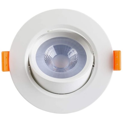 Spot de Embutir Led Bronzearte Redondo 7W 6K Branco - YQ086076BCDEAV2