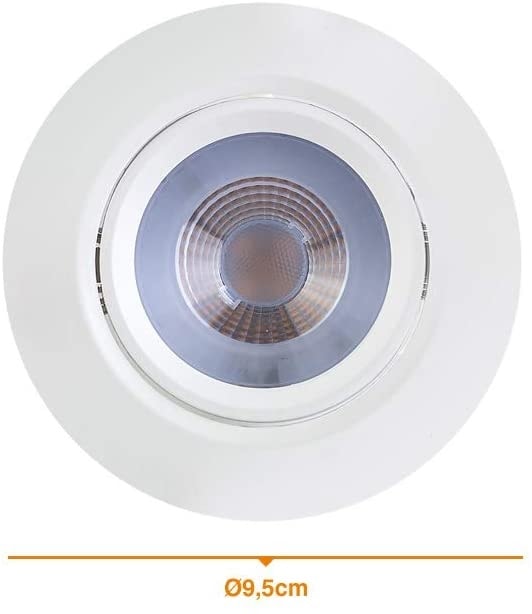 Spot de Embutir Led Bronzearte Redondo 7W 6K Branco - YQ086076BCDEAV2