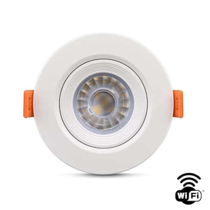 Spot de Embutir Led Redondo RGB 5W 3000K - 6500K Branco - 48LSM16RWIFI