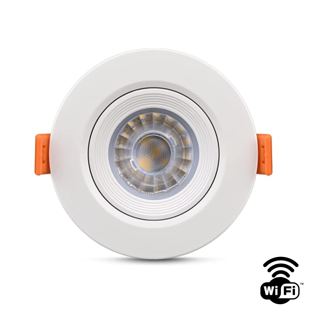 Spot de Embutir Led Redondo RGB 5W 3000K - 6500K Branco - 48LSM16RWIFI