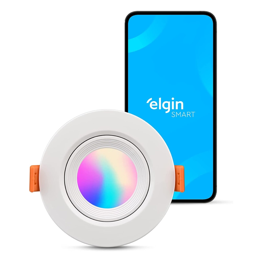 Spot de Embutir Led Redondo RGB 5W 3000K - 6500K Branco - 48LSM16RWIFI