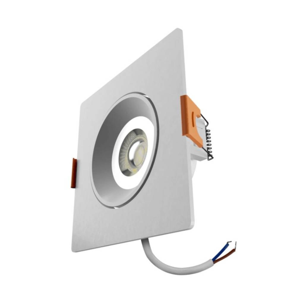 Spot de Embutir LLUMM LED Easy Decor 7W 3000K Quadrado Branco - EL093073BC