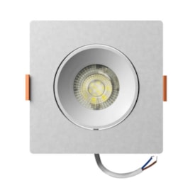Spot de Embutir LLUMM LED Easy Decor 7W 3000K Quadrado Branco - EL093073BC