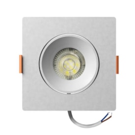 Spot de Embutir LLUMM LED Easy Decor 7W 6500K Quadrado Branco - EL093076BC