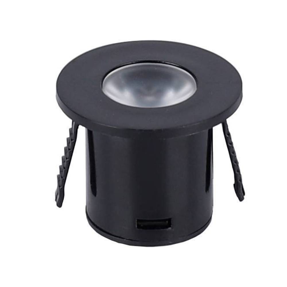 Spot de Embutir Nordecor Yasa Mini Redondo 1W 3000K Preto - 6328