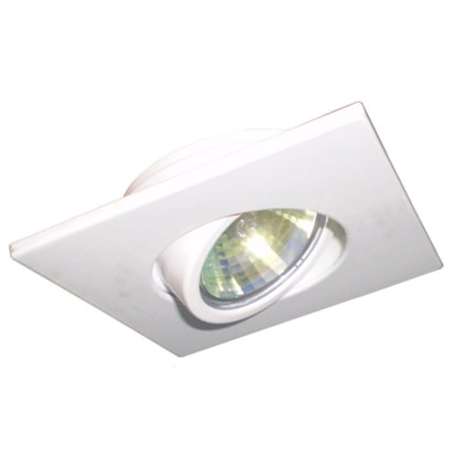 Spot De Embutir Plana Quadrada WS 0013 Branco - WS Iluminação